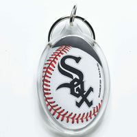 Wholesale-Chicago White Sox Acrylic Key Ring Carded Oval