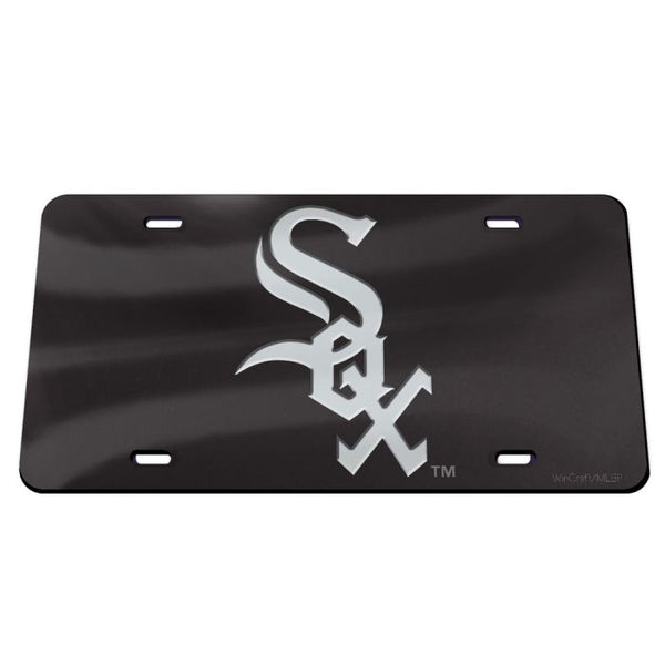 Wholesale-Chicago White Sox BLACK Specialty Acrylic License Plate