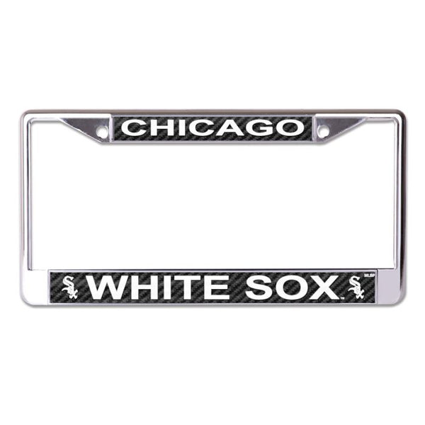 Wholesale-Chicago White Sox CARBON Lic Plt Frame S/L Printed