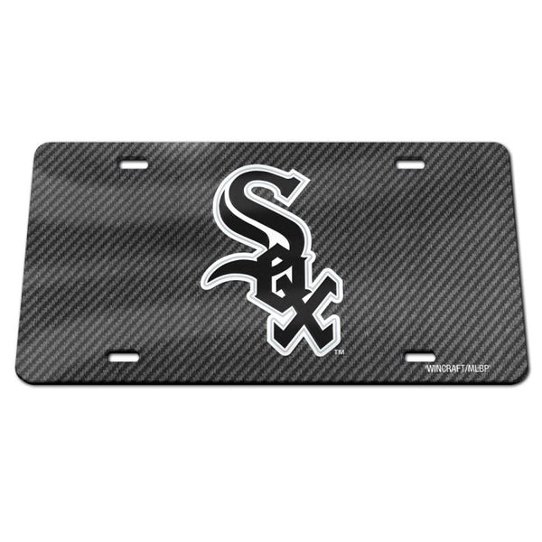 Wholesale-Chicago White Sox CARBON Specialty Acrylic License Plate