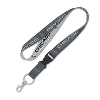 Wholesale-Chicago White Sox Charcoal Lanyard w/detachable buckle 1"