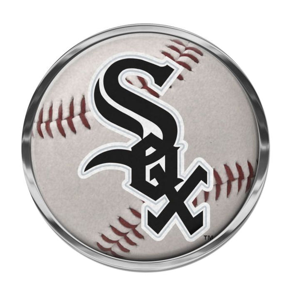 Wholesale-Chicago White Sox Chrome Metal Domed Emblem