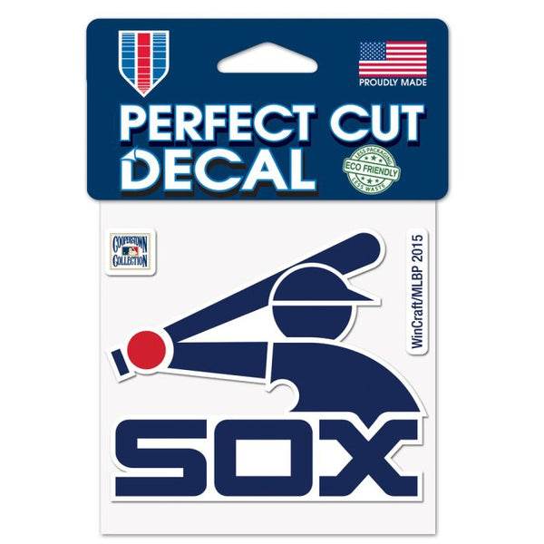 Wholesale-Chicago White Sox / Cooperstown Perfect Cut Color Decal 4" x 4"