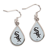 Wholesale-Chicago White Sox Earrings Jewelry Carded Tear Drop