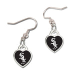 Wholesale-Chicago White Sox Earrings w/3D Heart