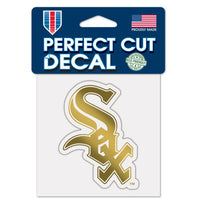 Wholesale-Chicago White Sox GOLD Decal Metallic 4" x 4"