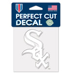 Wholesale-Chicago White Sox Perfect Cut White Decal 4" x 4"