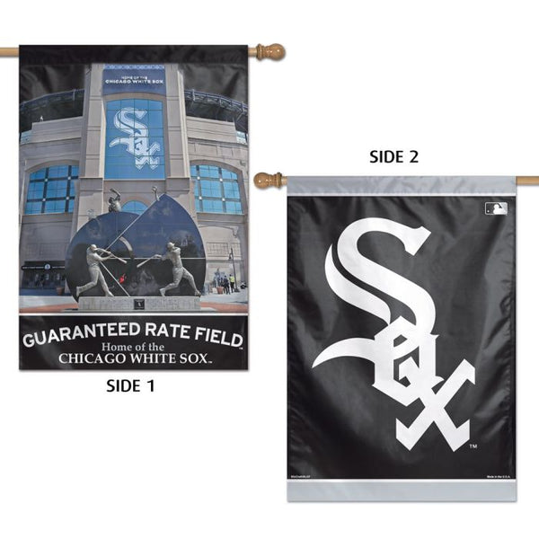 Wholesale-Chicago White Sox / Stadium MLB Vertical Flag 2 Sided 28" x 40"