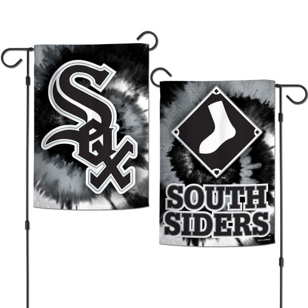 Wholesale-Chicago White Sox Tie Dye Garden Flags 2 sided 12.5" x 18"