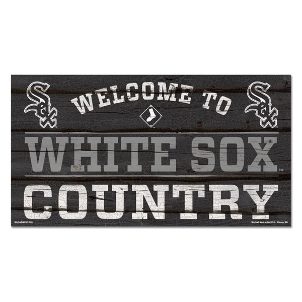 Wholesale-Chicago White Sox Wood Sign 13"x24" 1/4" thick