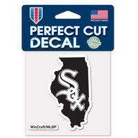 Wholesale-Chicago White Sox state Perfect Cut Color Decal 4" x 4"