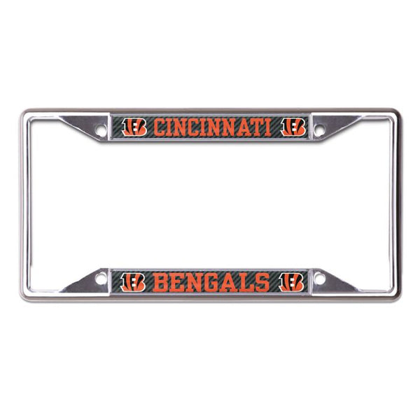 Wholesale-Cincinnati Bengals CARBON Lic Plt Frame S/S Printed