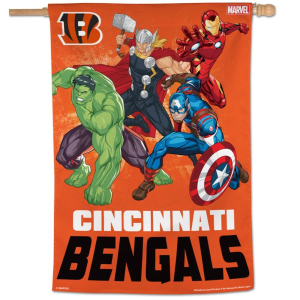 Wholesale-Cincinnati Bengals / Marvel (C) 2021 Marvel Vertical Flag 28" x 40"