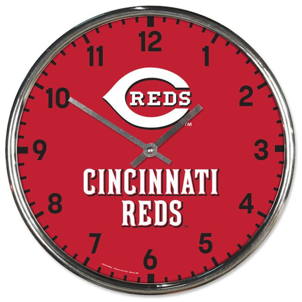 Wholesale-Cincinnati Reds Chrome Clock