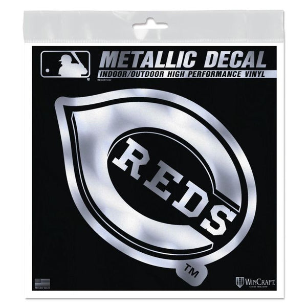 Wholesale-Cincinnati Reds Decal Metallic 6" x 6"