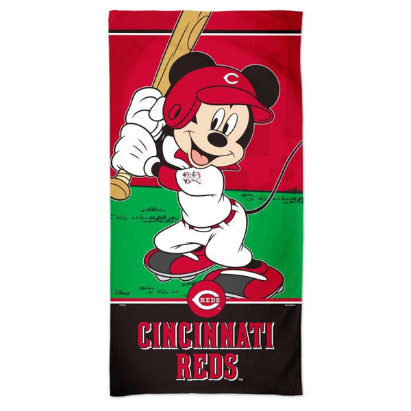 Wholesale-Cincinnati Reds / Disney MICKEY Spectra Beach Towel 30" x 60"