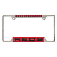 Wholesale-Cincinnati Reds Inlaid Metal Lic Plt Frame 4 tab