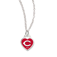 Wholesale-Cincinnati Reds Necklace w/3D Heart