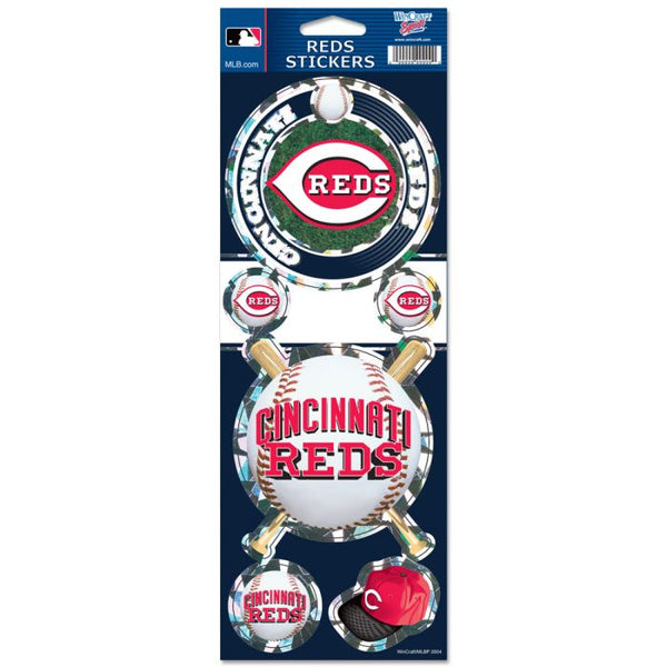 Wholesale-Cincinnati Reds Prismatic Decal 4" x 11"