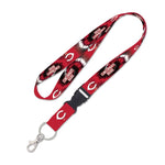 Wholesale-Cincinnati Reds TDYE Lanyard w/detachable buckle 1"