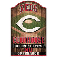 Wholesale-Cincinnati Reds Wood Sign 11" x 17" 1/4" thick