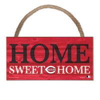 Wholesale-Cincinnati Reds Wood Sign w/Rope 5" x 10"