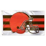 Wholesale-Cleveland Browns Away Stripes Flag - Deluxe 3' X 5'