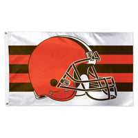 Wholesale-Cleveland Browns Away Stripes Flag - Deluxe 3' X 5'