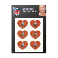 Wholesale-Cleveland Browns Brownie Glitter Tattoo 6 Pack