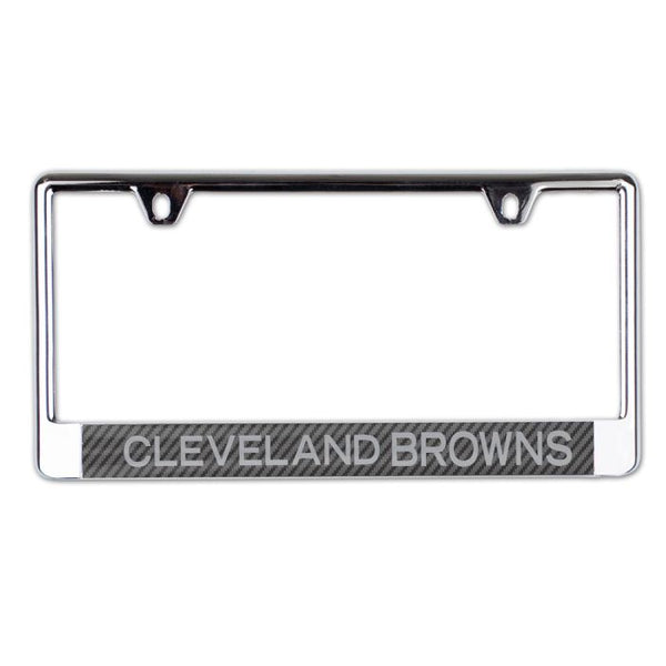 Wholesale-Cleveland Browns CARBON Lic Plate Frame B/O Printed