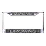 Wholesale-Cleveland Browns CARBON Lic Plt Frame S/L Printed