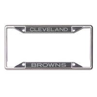 Wholesale-Cleveland Browns CARBON Lic Plt Frame S/S Printed