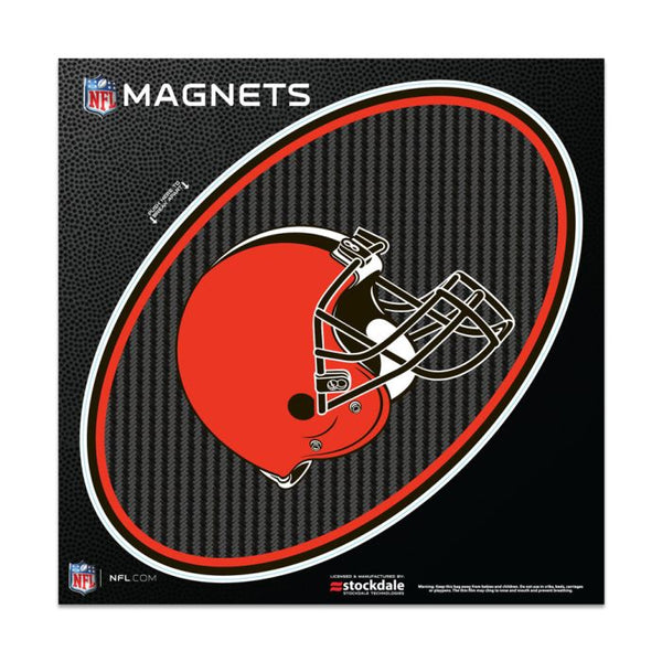 Wholesale-Cleveland Browns CARBON Outdoor Magnets 6" x 6"