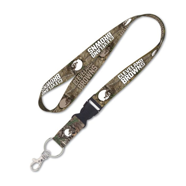 Wholesale-Cleveland Browns / Camo NFL Camo Lanyard w/detachable buckle 1"