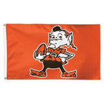 Wholesale-Cleveland Browns / Classic Logo Flag - Deluxe 3' X 5'