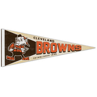 Wholesale-Cleveland Browns / Classic Logo RETRO Premium Pennant 12" x 30"