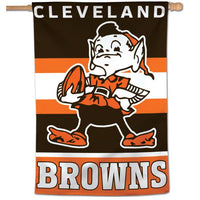 Wholesale-Cleveland Browns / Classic Logo Retro Vertical Flag 28" x 40"