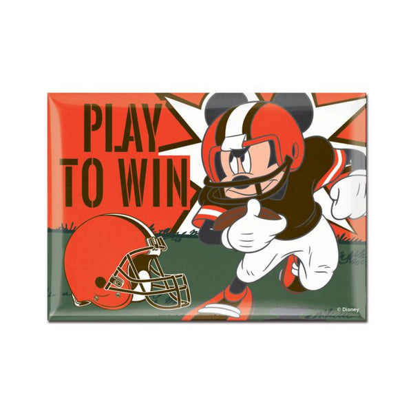 Wholesale-Cleveland Browns / Disney Mickey Mouse Metal Magnet 2.5" x 3.5"