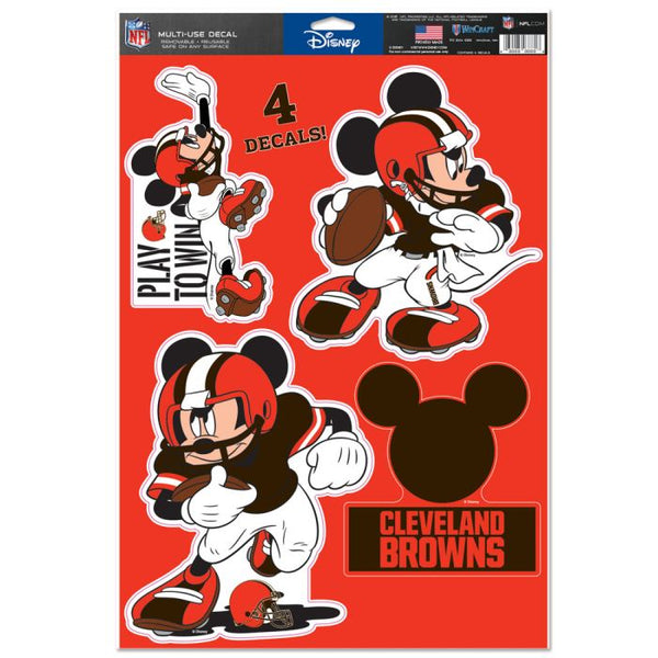 Wholesale-Cleveland Browns / Disney Mickey Mouse Multi-Use Decal 11" x 17"