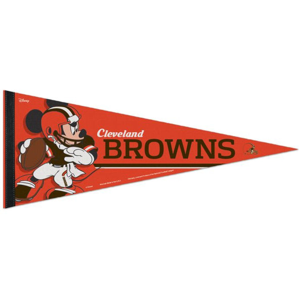 Wholesale-Cleveland Browns / Disney Mickey Mouse Premium Pennant 12" x 30"