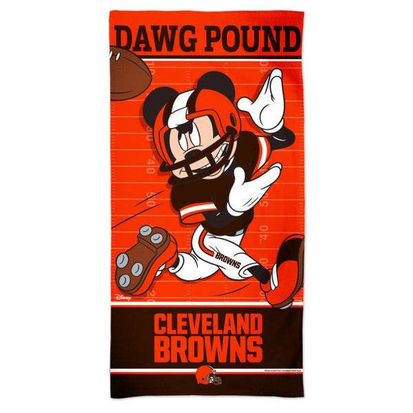 Wholesale-Cleveland Browns / Disney Mickey Mouse Spectra Beach Towel 30" x 60"