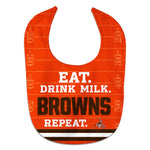 Wholesale-Cleveland Browns Eat Drink Milk All Pro Baby Bib