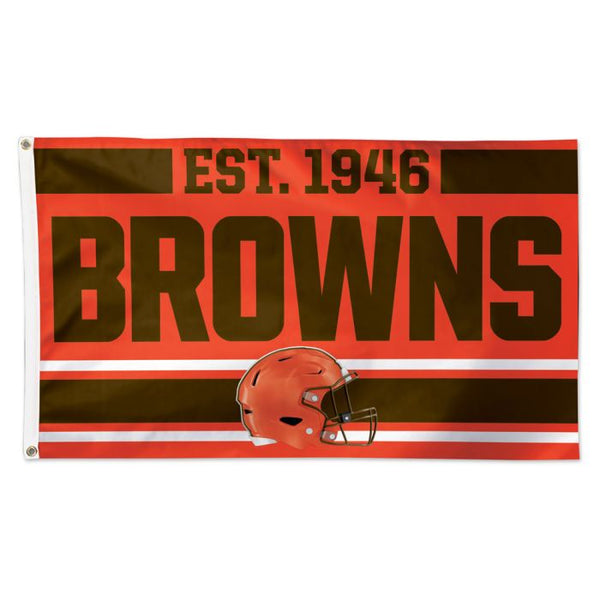 Wholesale-Cleveland Browns Established Flag - Deluxe 3' X 5'