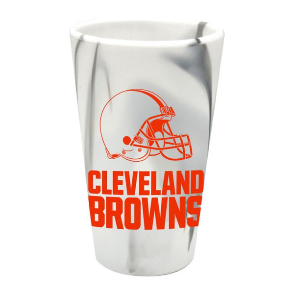 Wholesale-Cleveland Browns Fashion 16 oz Silicone Pint Glass