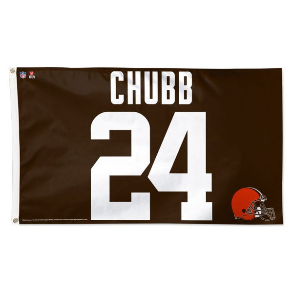 Wholesale-Cleveland Browns Flag - Deluxe 3' X 5' Nick Chubb