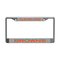 Wholesale-Cleveland Browns GLITTER BACKGROUND Lic Plt Frame S/L Printed