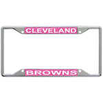 Wholesale-Cleveland Browns GLITTER BACKGROUND Lic Plt Frame S/S Printed