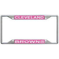 Wholesale-Cleveland Browns GLITTER BACKGROUND Lic Plt Frame S/S Printed