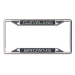 Wholesale-Cleveland Browns GLITTER BACKGROUND Lic Plt Frame S/S Printed