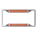 Wholesale-Cleveland Browns GLITTER LETTERS Lic Plt Frame S/S Printed